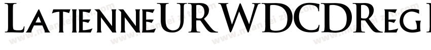 LatienneURWDCDReg I字体转换